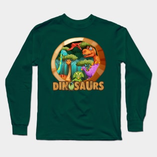 Dinosaurs World Long Sleeve T-Shirt